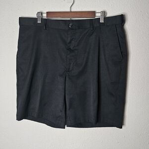 Savane Mens Dress Shorts Black Sleek Essential Capsule Pockets‎ Size 38 Waist
